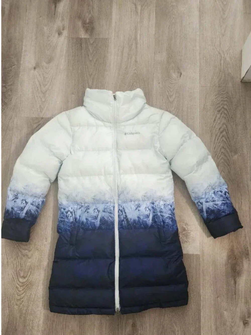 Columbia x Disney Frozen II puffer jacket, kids size Medium (10/12).